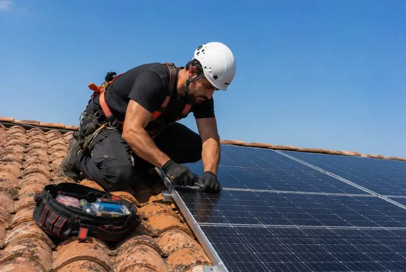Maintenance et monitoring de panneaux solaires à Noé